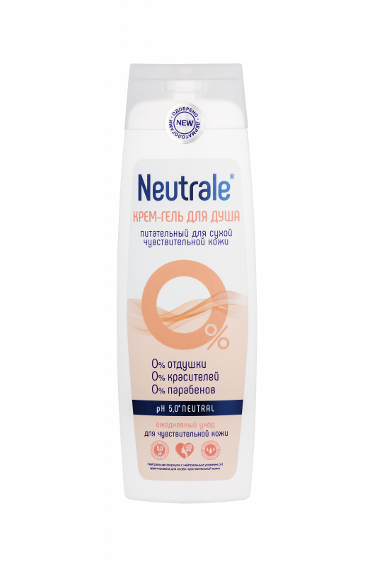 NEUTRALE КРЕМ-ГЕЛЬ ДЛЯ ДУША, питательный для сухой чувствительной кожи, 400мл
